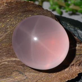 9,17 ctw natürlicher Pink Stern-Rosenquarz, Oval Schliff, Lichtdurchlässig