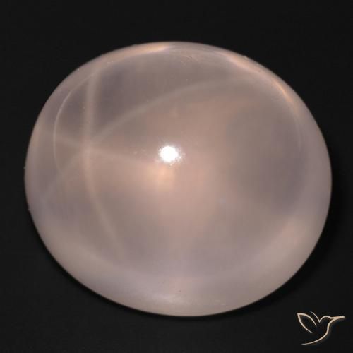 9,17 ctw natürlicher Mittelrosa Sternrosenquarz, Oval, Transparent