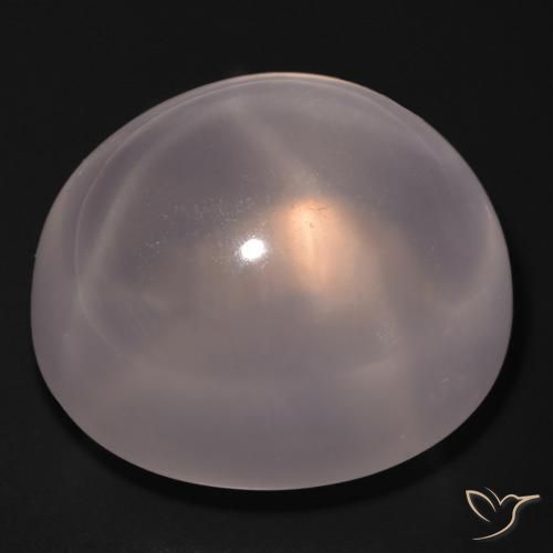 9,17 ctw natürlicher Mittelrosa Sternrosenquarz, Oval, Transparent