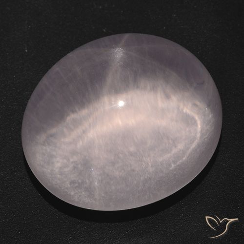 42.56ct Natürlicher Korallenrosa Sternrosenquarz, Oval, Transparent