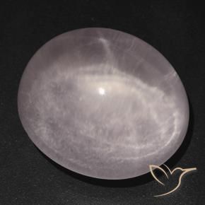 9,17 ctw natürlicher Korallenrosa Sternrosenquarz, Oval, Transparent