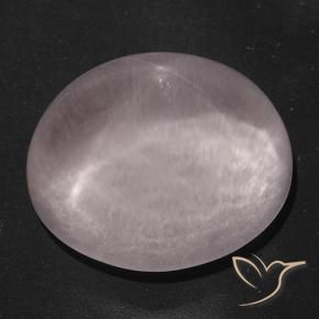 9,17 ctw natürlicher Korallenrosa Sternrosenquarz, Oval, Transparent