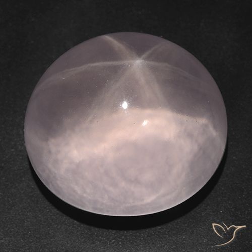 73.83ct Natürlicher Korallenrosa Sternrosenquarz, Oval, Transparent