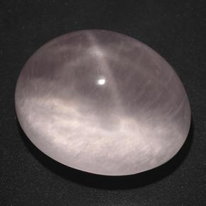9,17 ctw natürlicher hellrose-rosa Sternrosenquarz, Oval Schliff, Transparent