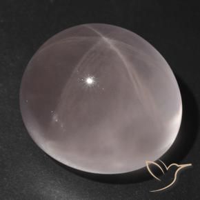 9,17 ctw natürlicher hellrosa Sternrosenquarz, Oval Schliff, Transparent