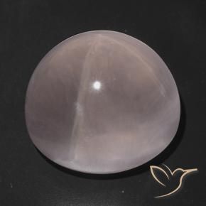 9,17 ctw natürlicher hellrosa Sternrosenquarz, Oval Schliff, Transparent