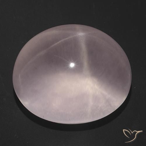 9,17 ctw natürlicher hellrosa Sternrosenquarz, Oval, Transparent