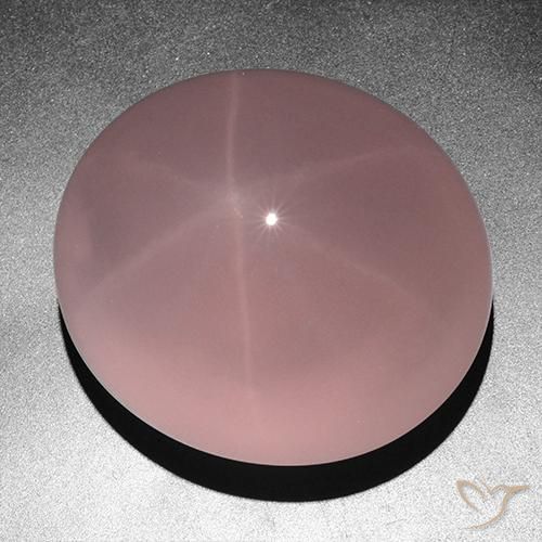 9,17 ctw natürlicher rose-rosa Sternrosenquarz, Oval, Lichtdurchlässig