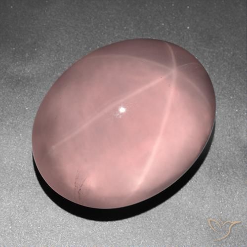 178.98ct Natürlicher Mittelrosa Sternrosenquarz, Oval, Transparent