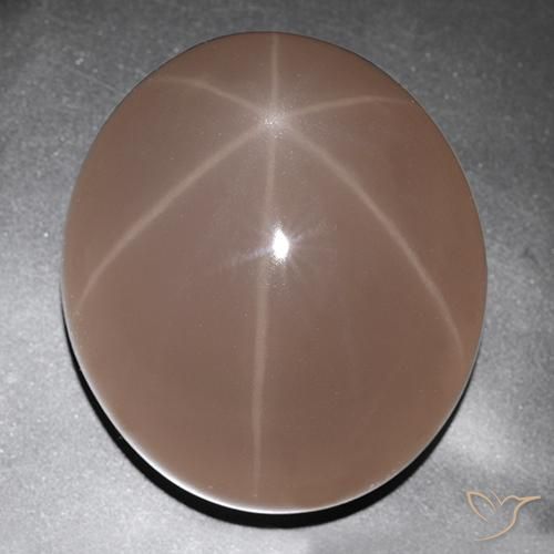 9,17 ctw natürlicher Marienkäfer Rot Sternrosenquarz, Oval, Lichtdurchlässig