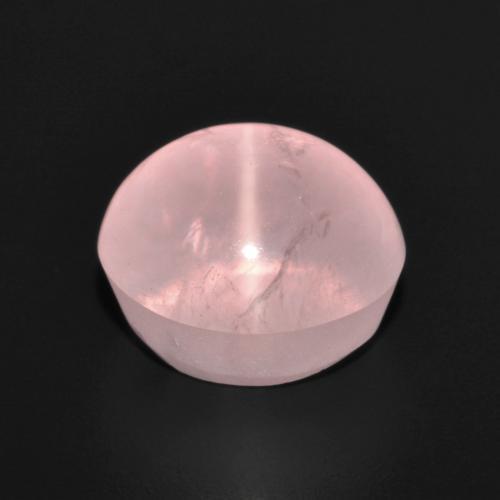 7,29 ctw natürlicher rosafarbener Stern-Rosenquarz, Oval Schliff, Lichtdurchlässig