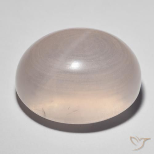 9,17 ctw natürlicher Mittelrosa Sternrosenquarz, Oval, Transparent