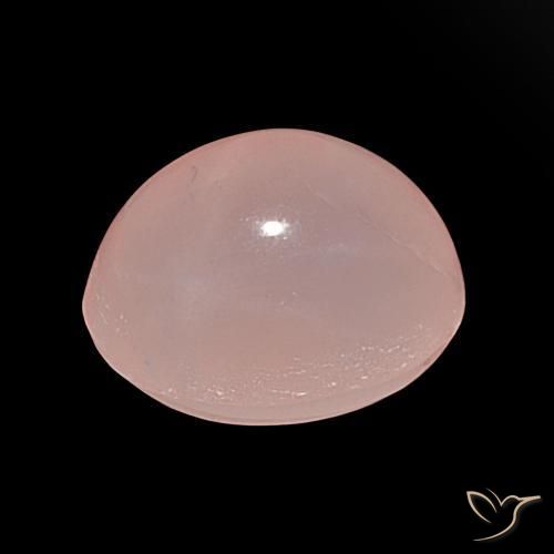 9,17 ctw natürlicher Mittelrosa Sternrosenquarz, Oval, Lichtdurchlässig