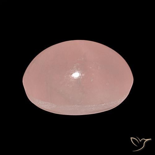 9,17 ctw natürlicher rose-rosa Sternrosenquarz, Oval, Lichtdurchlässig