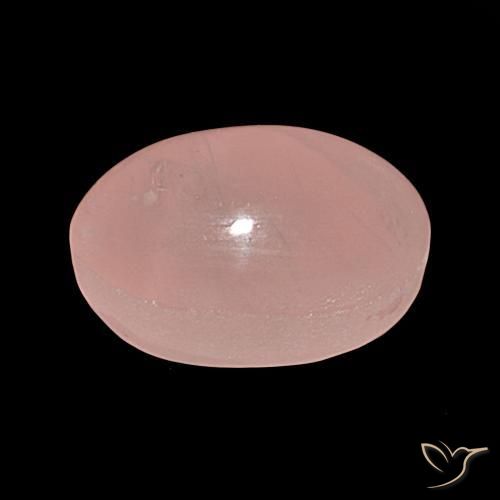 9,17 ctw natürlicher rose-rosa Sternrosenquarz, Oval, Lichtdurchlässig