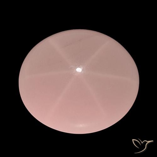 129.84ct Blush Rosa Sternrosenquarz, Oval, Lichtdurchlässig
