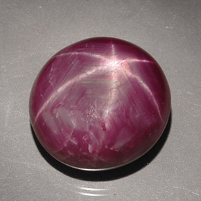 34,16 ctw natürlicher roter Stern-Rubin, Oval Schliff, Lichtundurchlässig
