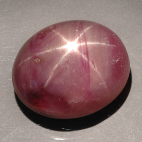 36,27 ctw natürlicher roter Stern-Rubin, Oval Schliff, Lichtundurchlässig
