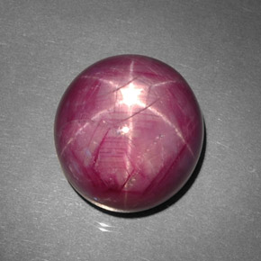 43,70 ctw natürlicher roter Stern-Rubin, Oval Schliff, Lichtundurchlässig