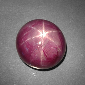 43,70 ctw natürlicher roter Stern-Rubin, Oval Schliff, Lichtundurchlässig