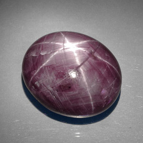 89,27 ctw natürlicher roter Stern-Rubin, Oval Schliff, Lichtundurchlässig