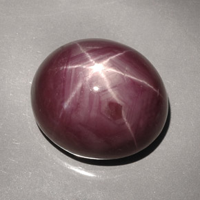 42,66 ctw natürlicher roter Stern-Rubin, Oval Schliff, Lichtundurchlässig