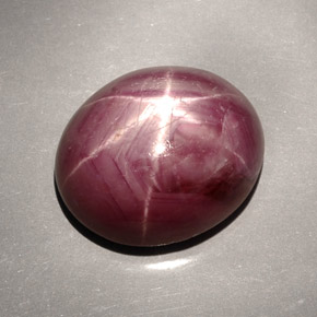 33,66 ctw natürlicher roter Stern-Rubin, Oval Schliff, Lichtundurchlässig