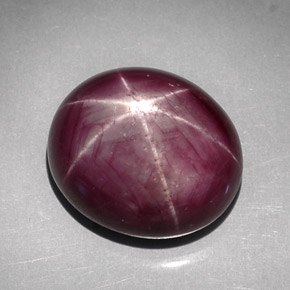 30,60 ctw natürlicher roter Stern-Rubin, Oval Schliff, Lichtundurchlässig
