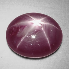 6,68 ctw natürlicher roter Stern-Rubin, Oval Schliff, Lichtundurchlässig