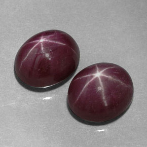  ct natürliche roter Stern-Rubin-Edelsteine, Oval Schliff, Lichtundurchlässig
