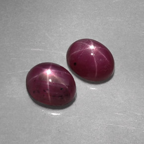  ct natürliche roter Stern-Rubin-Edelsteine, Oval Schliff, Lichtundurchlässig