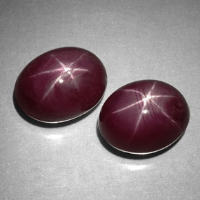 ct natürliche roter Stern-Rubin-Edelsteine, Oval Schliff, Lichtundurchlässig