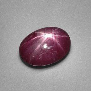 1,23 ctw natürlicher roter Stern-Rubin, Oval Schliff, Lichtundurchlässig