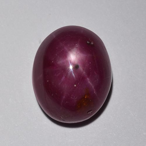 8,39 ctw natürlicher roter Stern-Rubin, Oval Schliff, Lichtundurchlässig