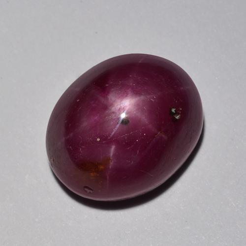 8,39 ctw natürlicher roter Stern-Rubin, Oval Schliff, Lichtundurchlässig