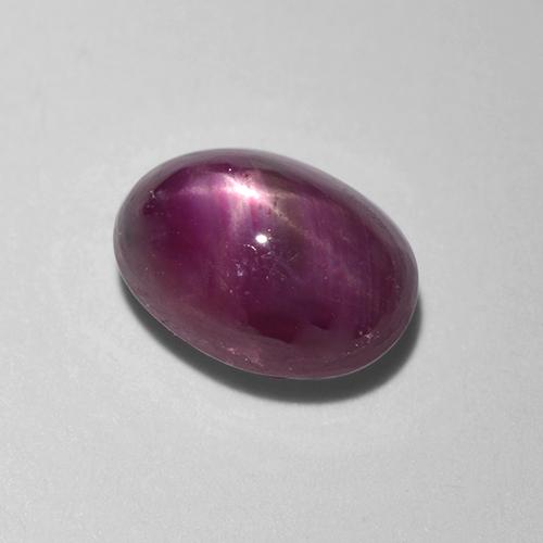 0,83 ctw natürlicher roter Stern-Rubin, Oval Schliff, Lichtdurchlässig