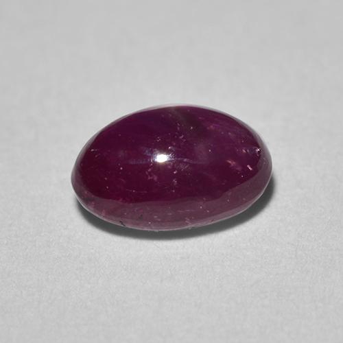 0,83 ctw natürlicher roter Stern-Rubin, Oval Schliff, Lichtdurchlässig