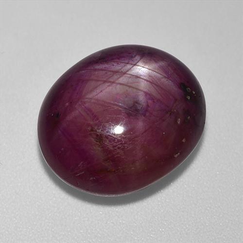 13,24 ctw natürlicher roter Stern-Rubin, Oval Schliff, Lichtundurchlässig