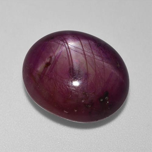 13,24 ctw natürlicher roter Stern-Rubin, Oval Schliff, Lichtundurchlässig