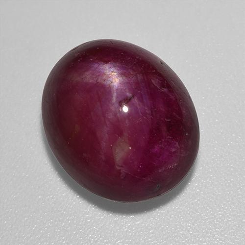 12,01 ctw natürlicher roter Stern-Rubin, Oval Schliff, Lichtundurchlässig