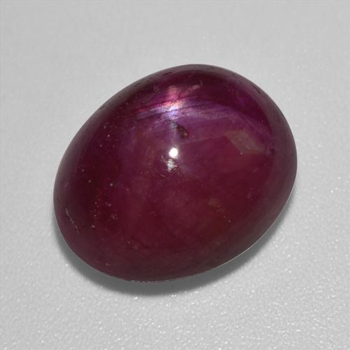 12,01 ctw natürlicher roter Stern-Rubin, Oval Schliff, Lichtundurchlässig