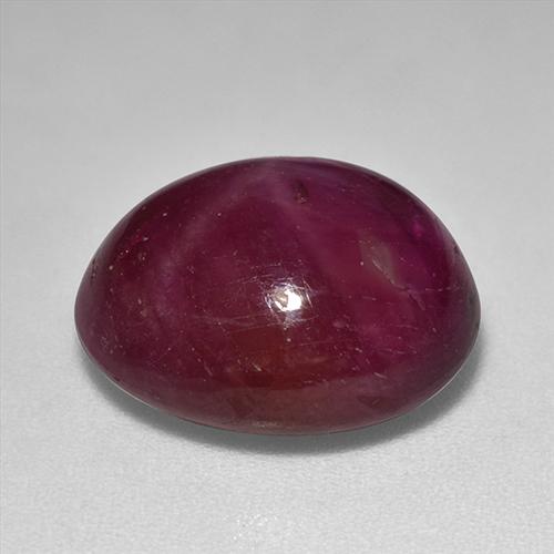 12,01 ctw natürlicher roter Stern-Rubin, Oval Schliff, Lichtundurchlässig