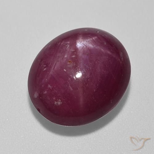 9,17 ctw natürlicher dunkelrot Sternrubin, Oval, Lichtundurchlässig