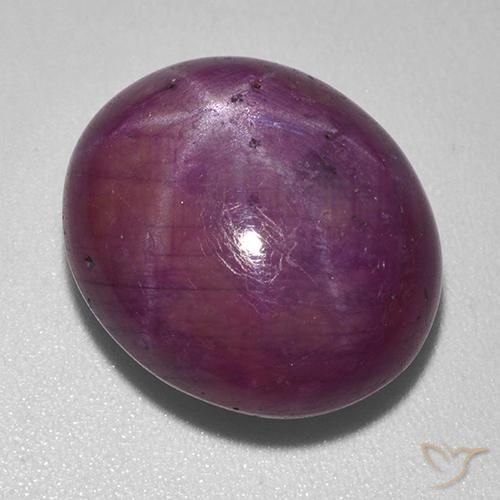 9,17 ctw natürlicher Weinrot Sternrubin, Oval, Lichtundurchlässig