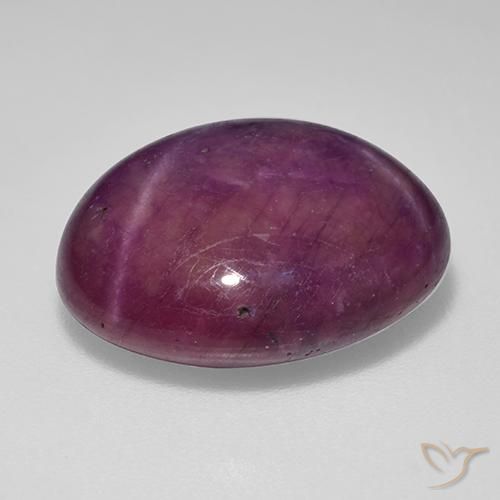 9,17 ctw natürlicher Weinrot Sternrubin, Oval, Lichtundurchlässig