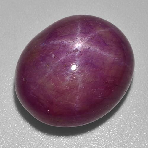 9,17 ctw natürlicher tiefrot Sternrubin, Oval Schliff, Lichtundurchlässig