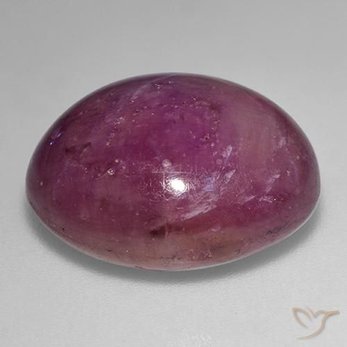 9,17 ctw natürlicher Lila-rot Sternrubin, Oval, Lichtundurchlässig