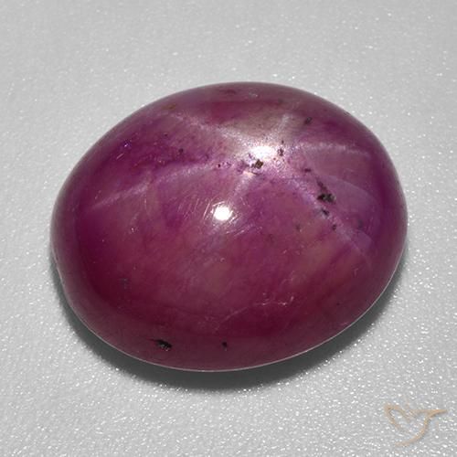9,17 ctw natürlicher tiefrot Sternrubin, Oval Schliff, Lichtundurchlässig