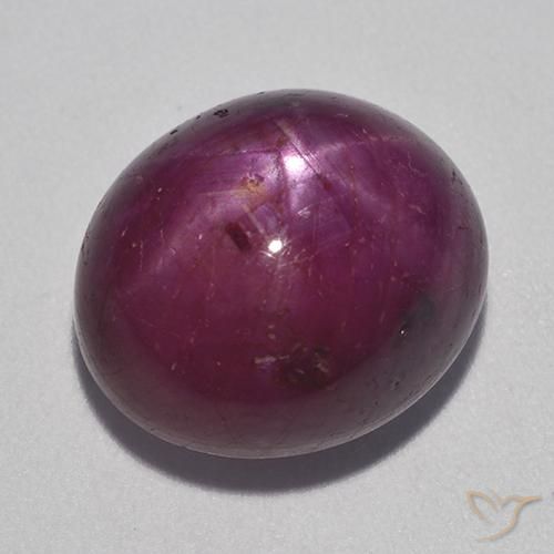 9,17 ctw natürlicher Himbeerrot Sternrubin, Oval, Lichtundurchlässig
