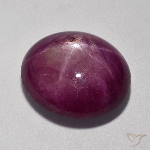 9,17 ctw natürlicher Himbeerrot Sternrubin, Oval, Lichtundurchlässig